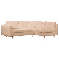 ECKSOFA Ariella Beige S: 231x161 cm - Beige/Naturfarben, Design, Textil (231/161cm) - P & B