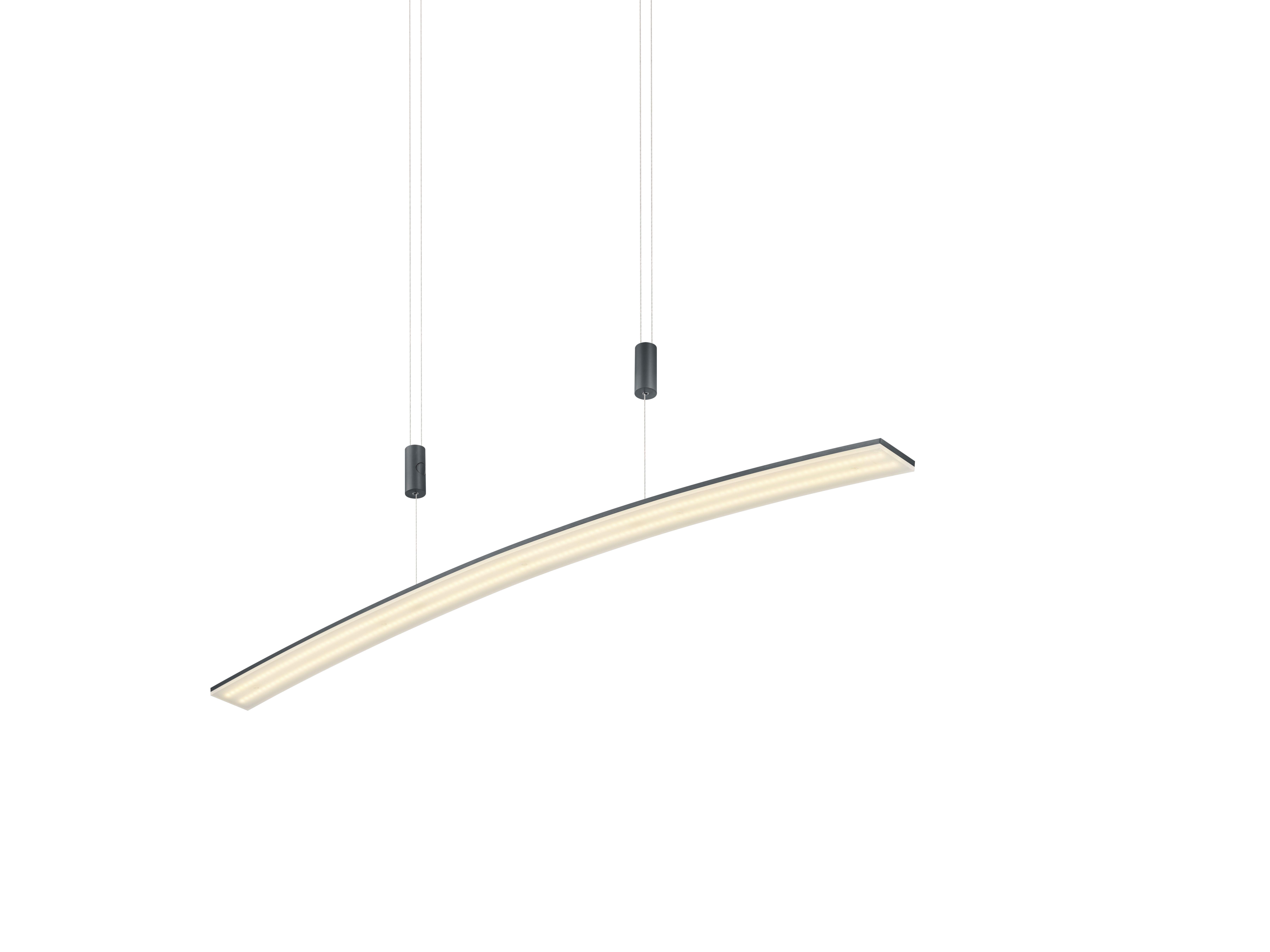 LED-Hängeleuchte 20446/1-39 - Anthrazit, Design, Kunststoff/Metall (100/6cm) - Hell