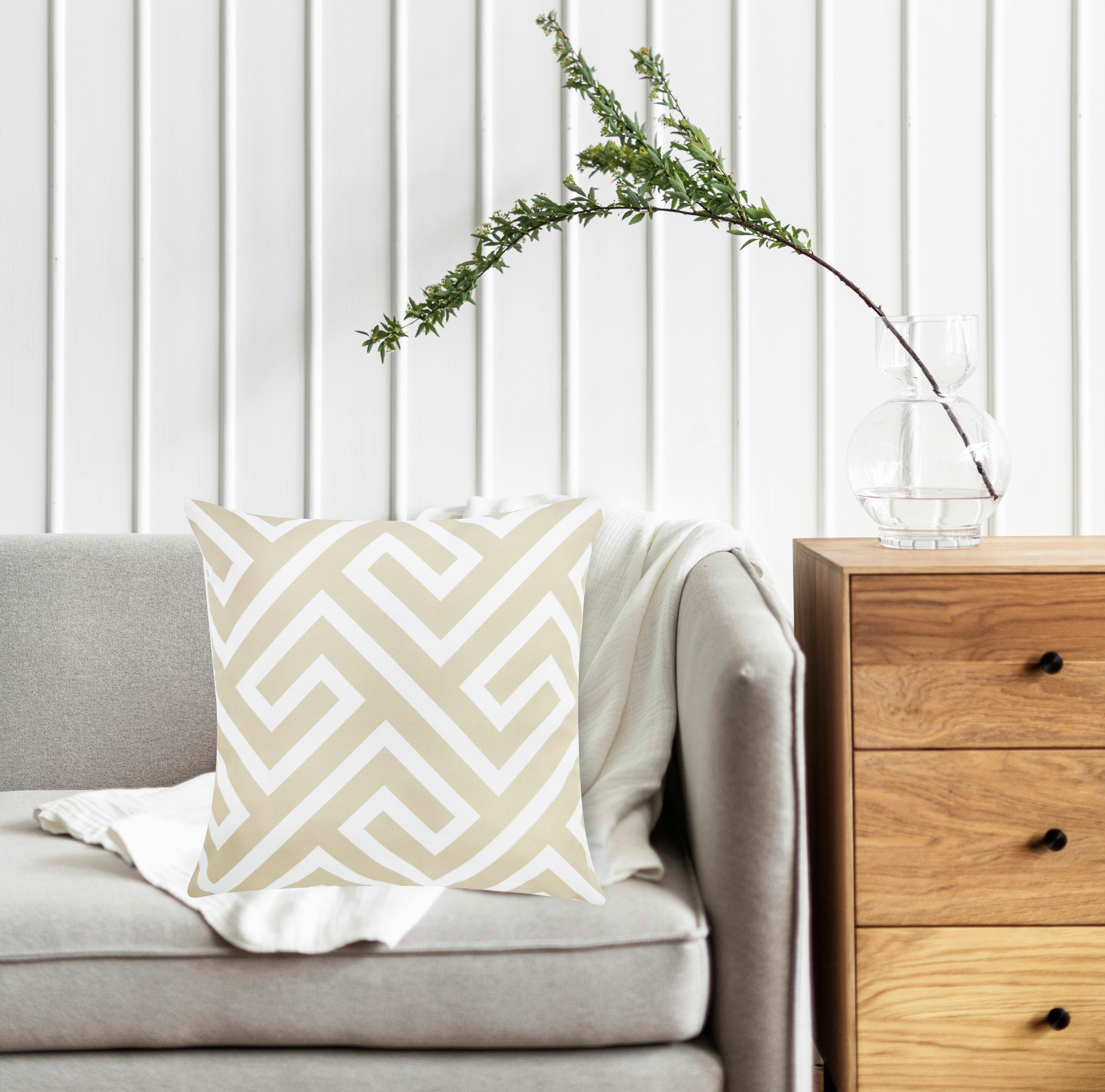 Kültéri Párna Ibiza Kb. 45/45cm - bézs, Modern, textil (45/45cm) - Luca Bessoni