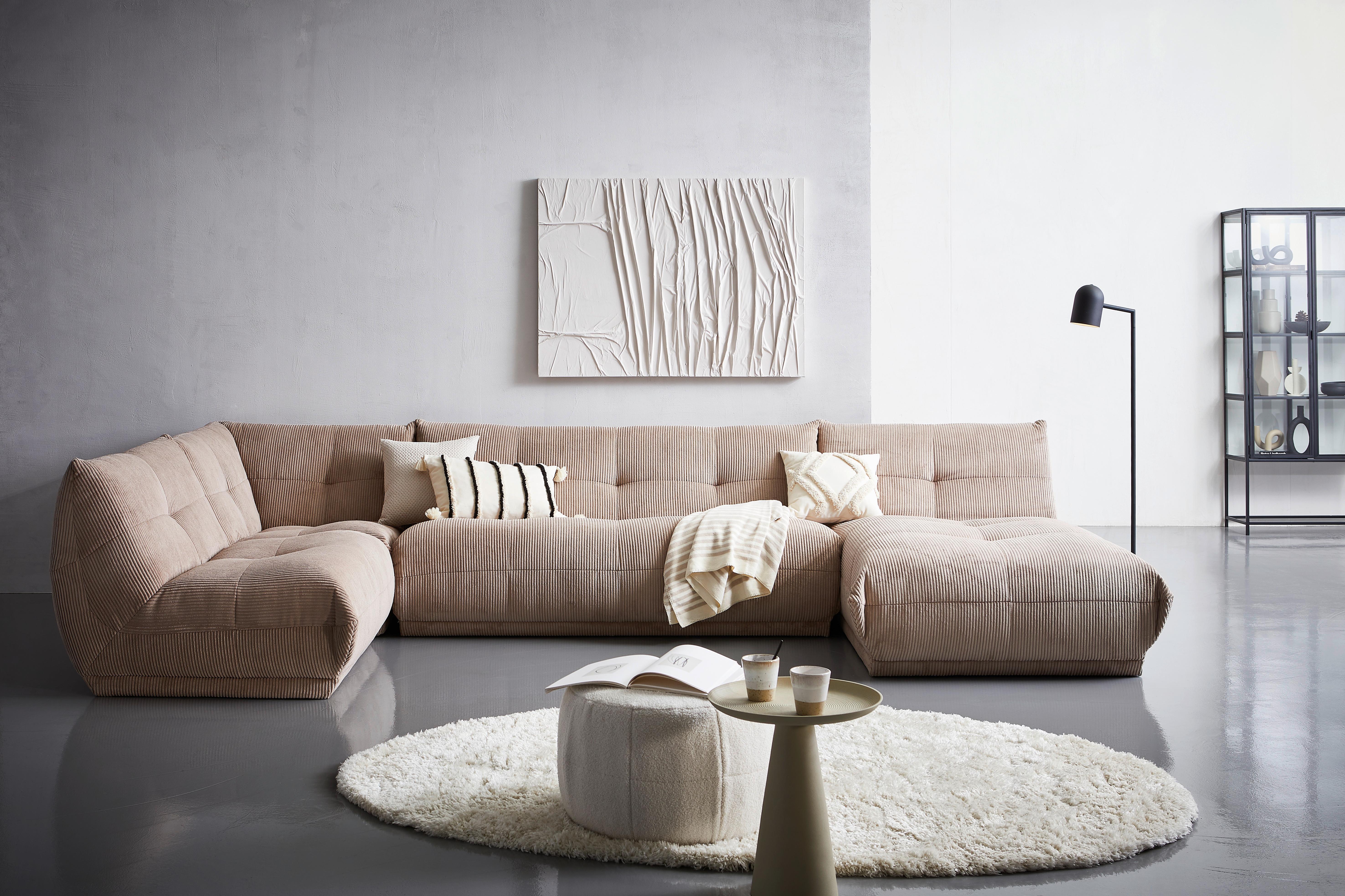 Sofaelement Giselle 2,5 Sofa Modul Taupe B: 180 Cm - Taupe, Trend, Textil (180/80/112cm) - Livetastic