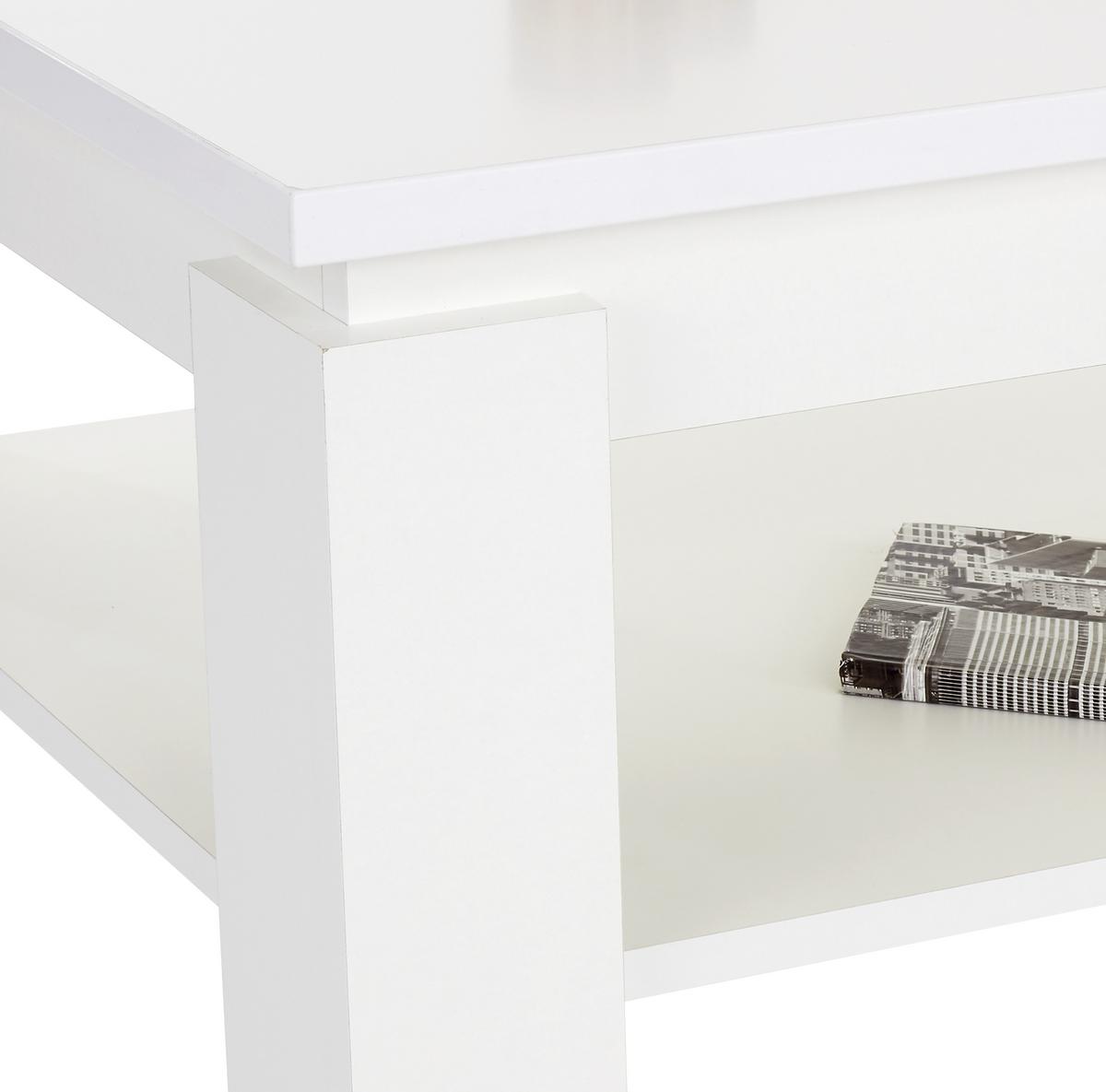 KONFERENČNÝ STOLÍK NIZZA 2 - biela, Modern, kompozitné drevo (100/45/60cm)