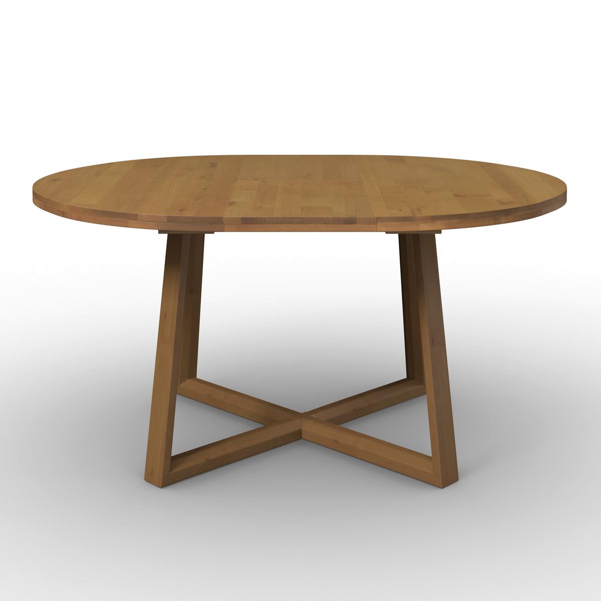 Výsuvný jídelní stůl Miley, š: 120-160 cm - barvy dubu, Moderní, dřevo (120-160/120/76cm) - Bessagi Home