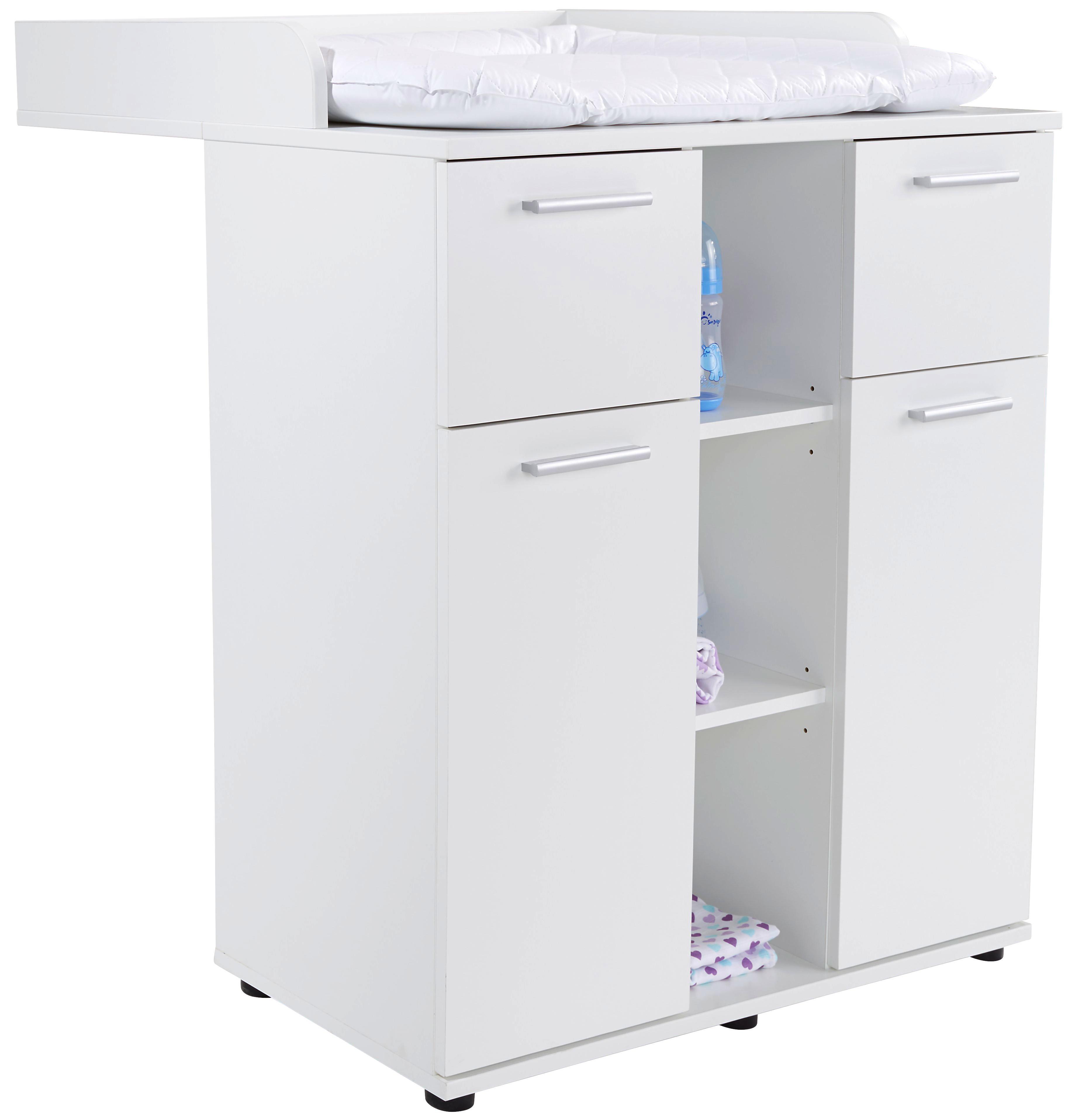 Pelenkázó Komód Star - Fehér, konvencionális, Faalapú anyag (89/100,9/78cm)