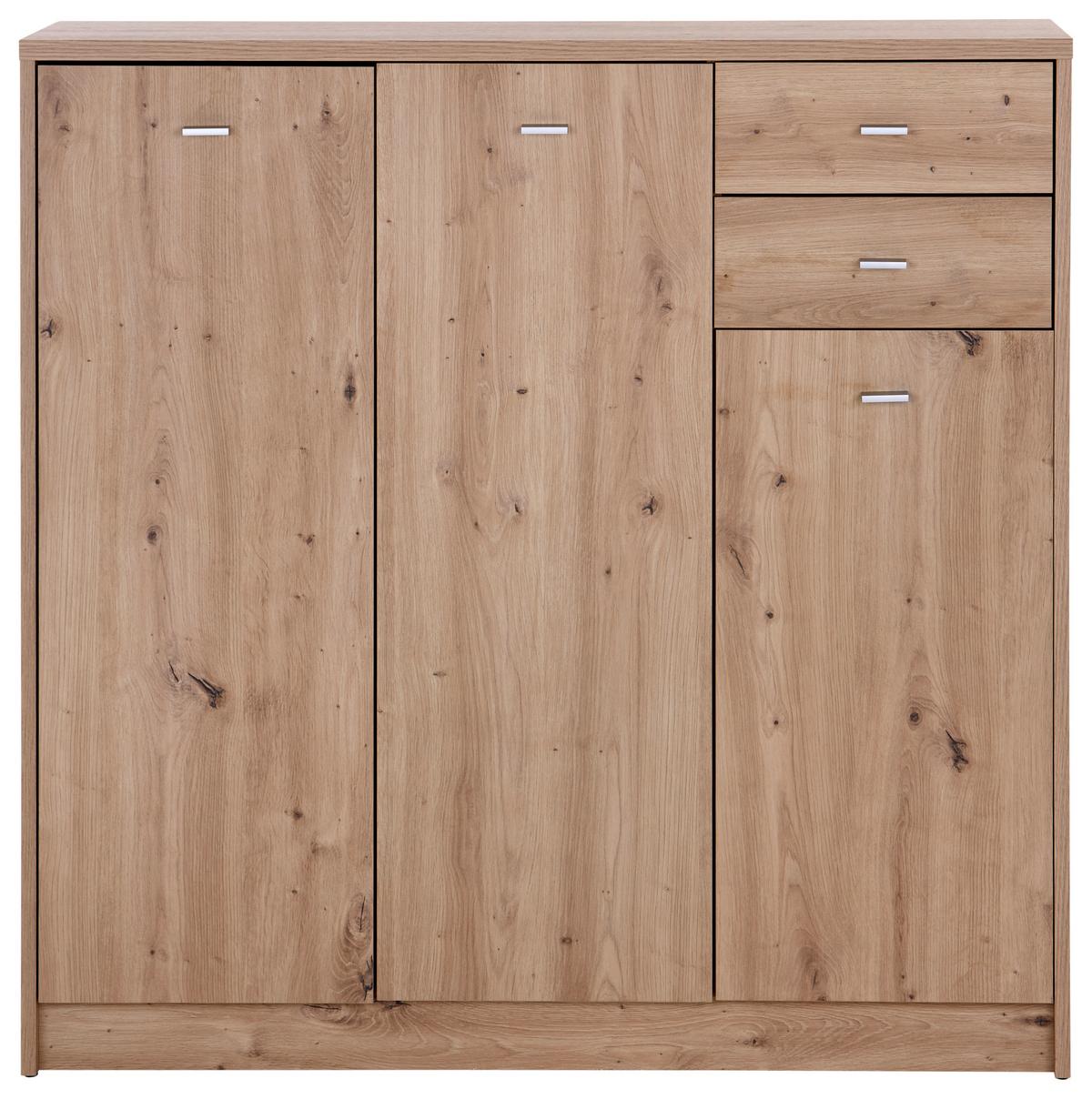 Kommode 109,1cm 4-You New, Eiche Artisan Dekor - Eiche Artisan, MODERN, Holzwerkstoff (109,1/111,4/34,6cm)