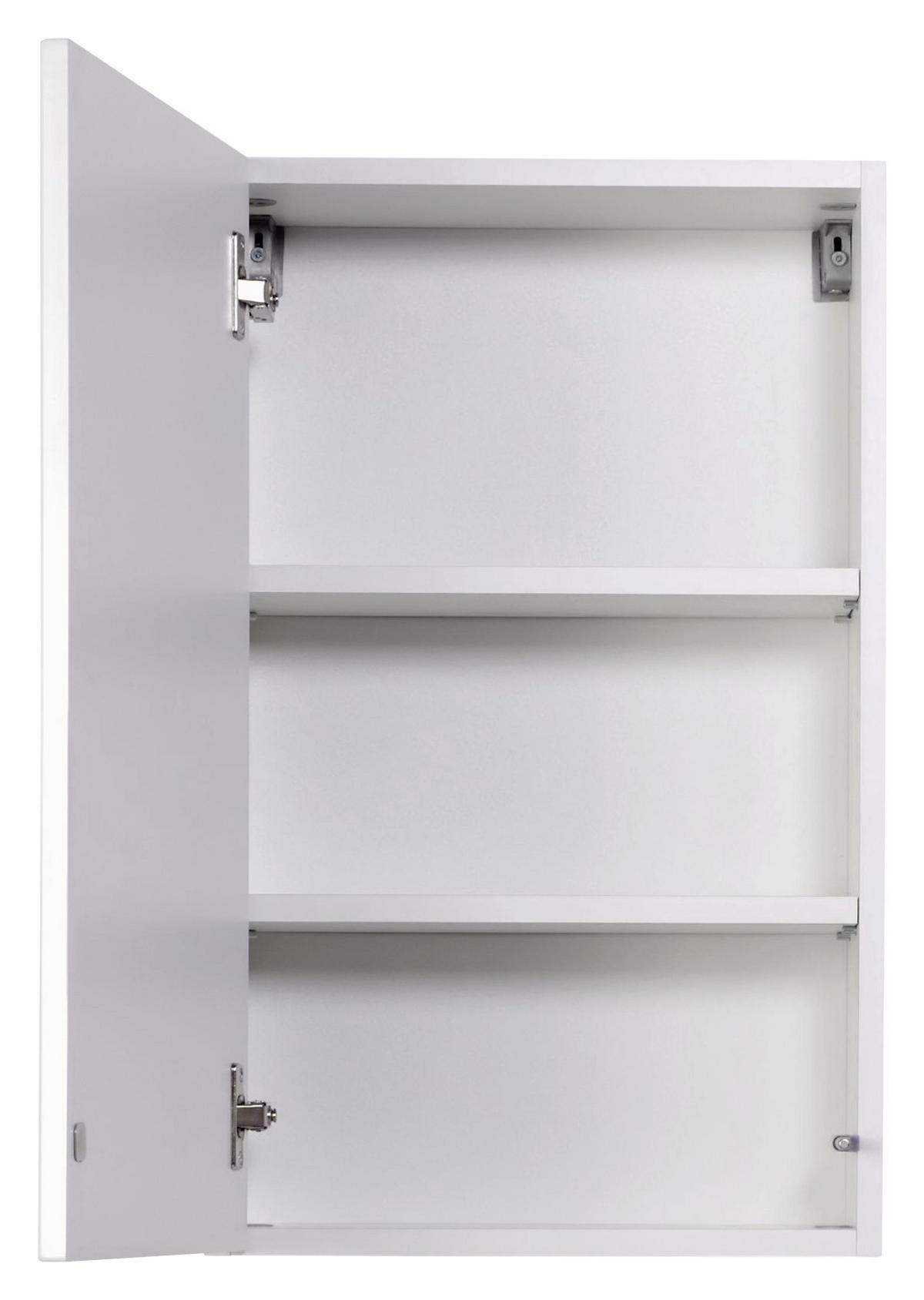 Hängeschrank Siena B: 40 cm Weiß Dekor Push-To-Open - Weiß, MODERN, Holzwerkstoff (40/65/20cm) - Held