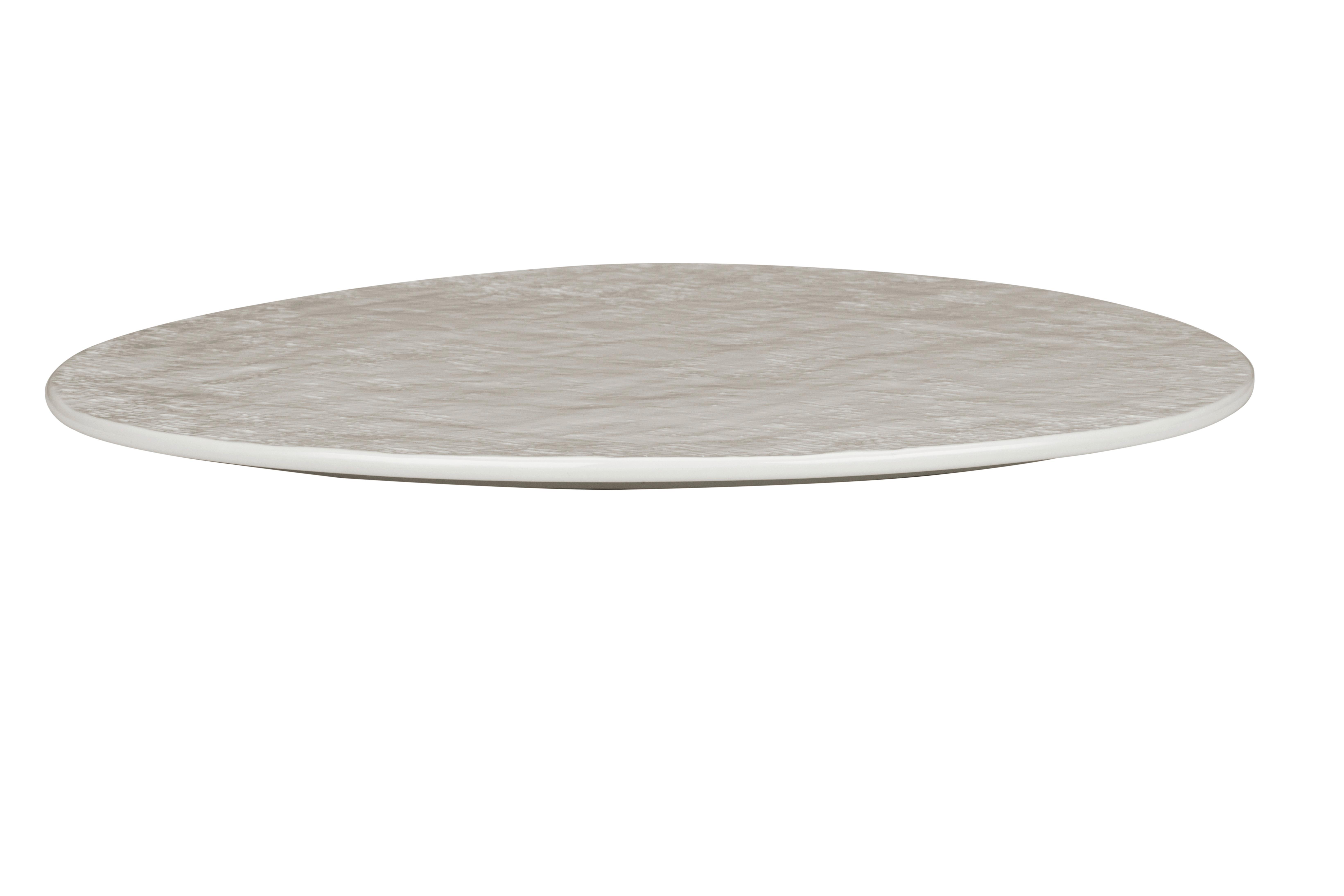 Servierplatte Haruki In Weiß - bílá, Moderní, keramika (30/1,2cm) - Premium Living