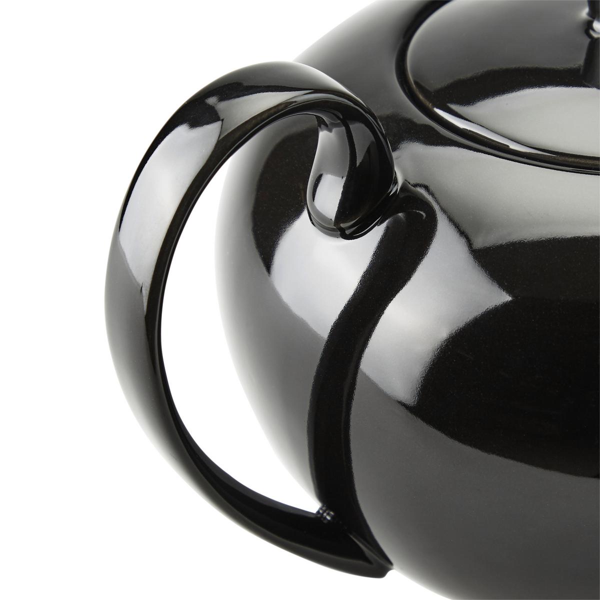 Teeset Steinzeug Schwarz Andrea - Schwarz, ROMANTIK / LANDHAUS, Keramik (24/15,5/21,5cm) - James Wood