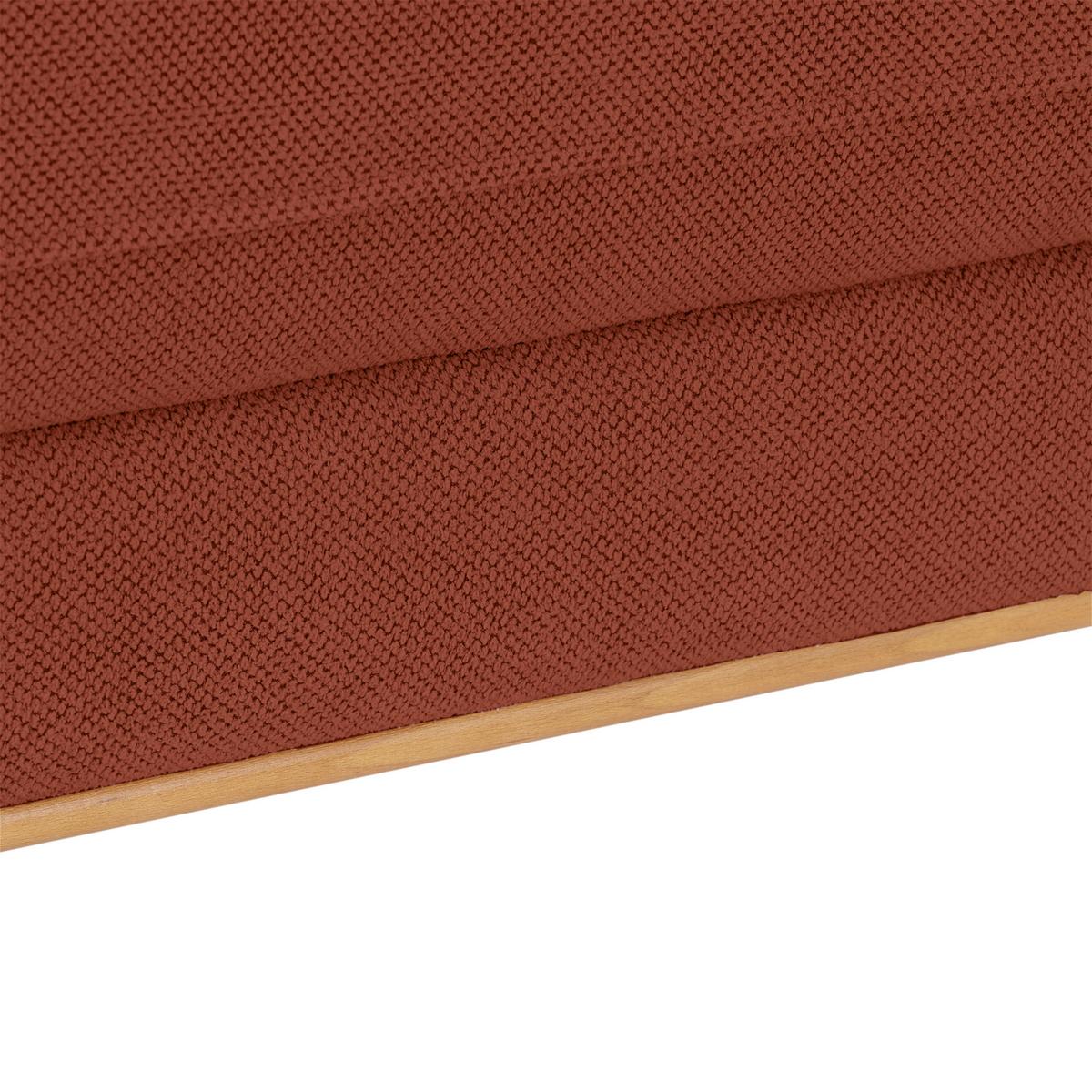 Rohová sedačka BERGAMO, pravá, rezavá - černá/rezavá, Moderní, kov/textil (238/162cm) - Ondega