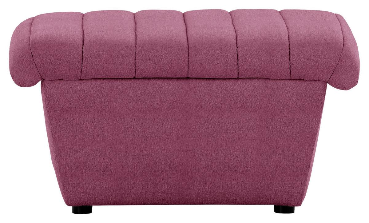 Hocker Looks Viii - Weinrot/Schwarz, Design, Textil (74/43/85cm) - LOOKS by W.Joop