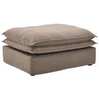 Hocker Aurora - Schwarz/Braun, Trend, Textil (90/46/105cm) - Livetastic