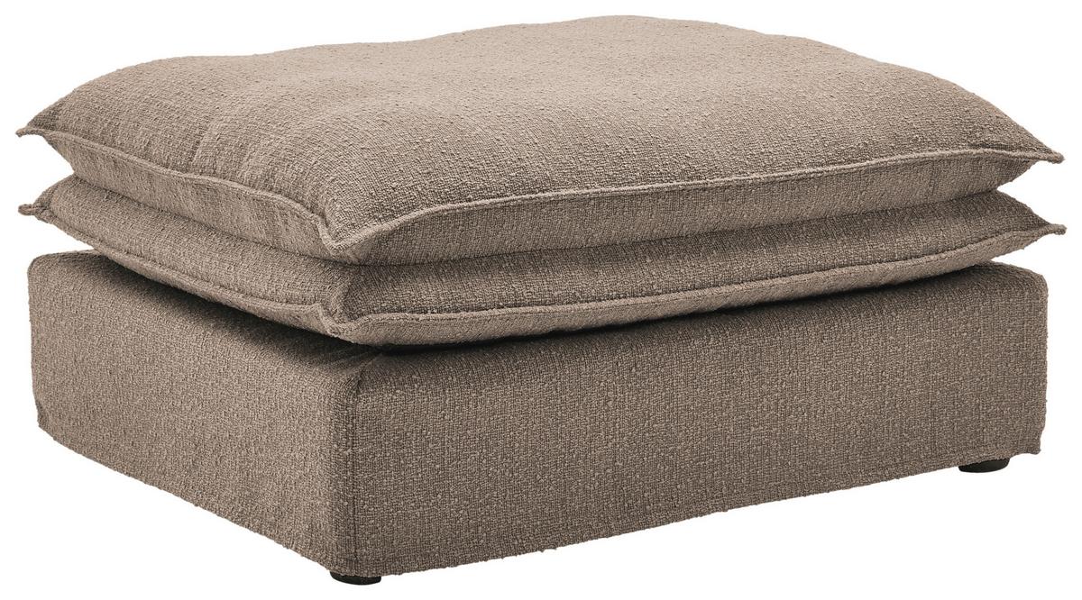 Hocker Aurora - Schwarz/Braun, Trend, Textil (90/46/105cm) - Livetastic