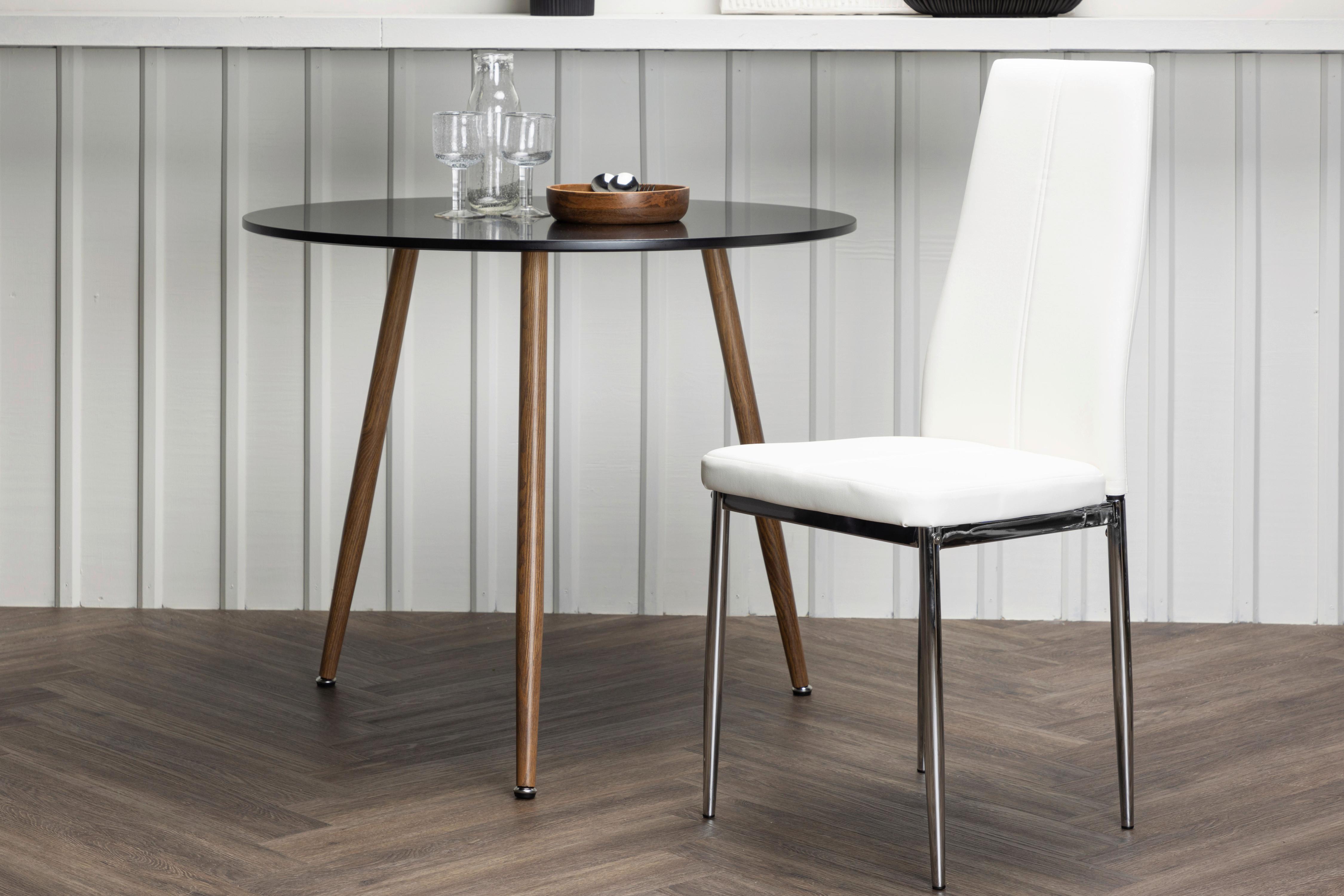 Stuhl-Set Pastill - Silberfarben/Weiß, Design, Kunststoff/Textil (42/99/45cm) - Livetastic
