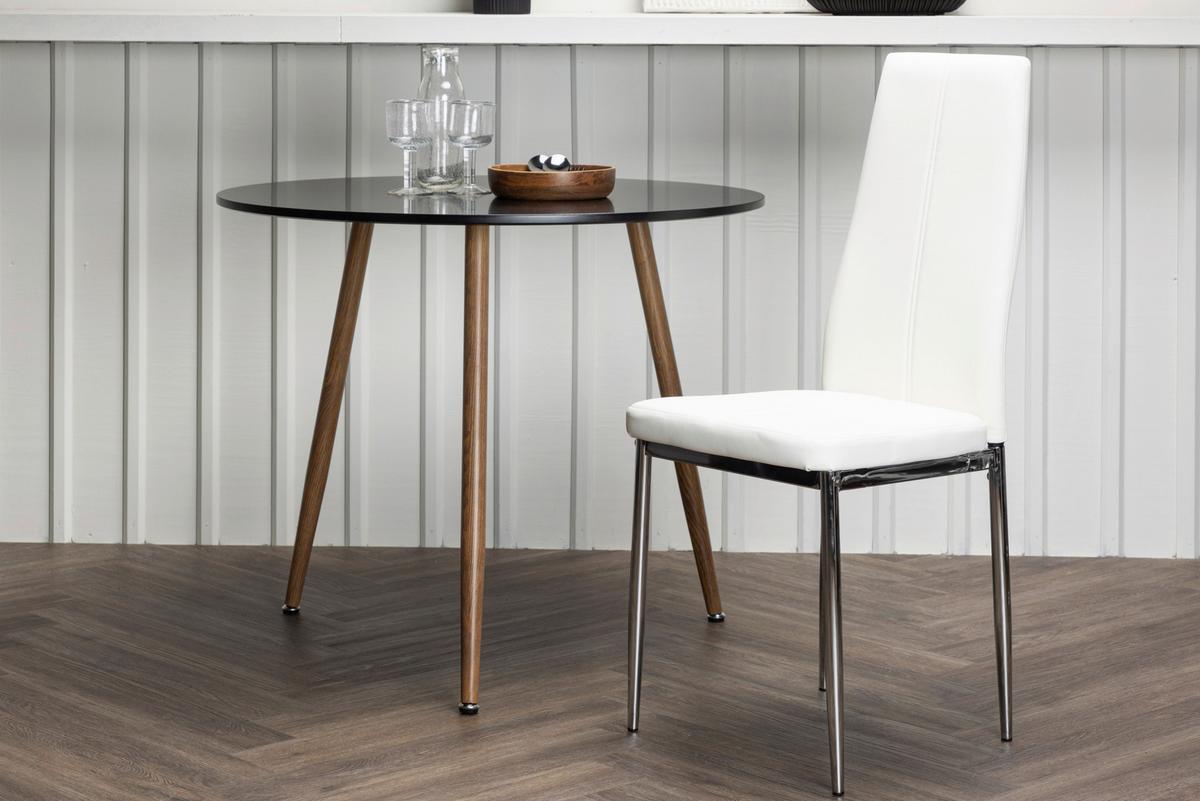 Stuhl-set Pastill - Silberfarben/Weiß, Design, Kunststoff/Textil (42/99/45cm) - Livetastic