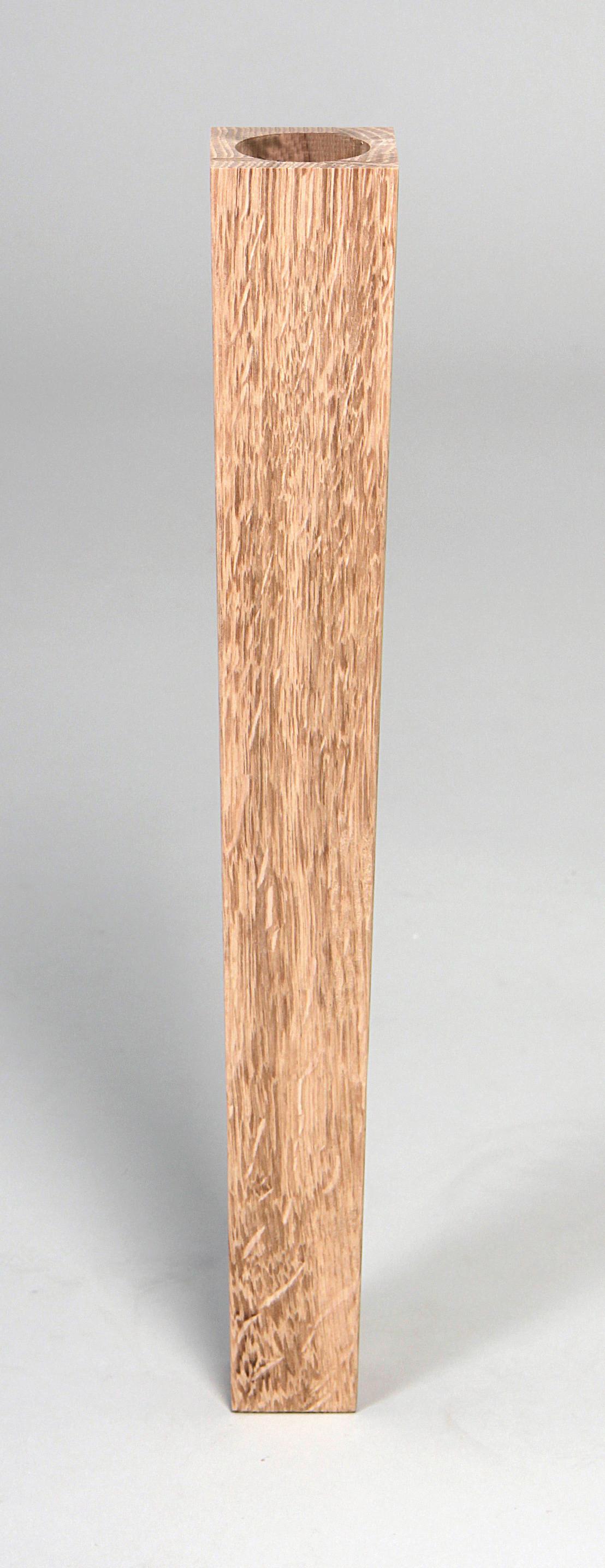 Möbelfuß H: 40 cm Eiche - Eichefarben, Basics, Holz (40cm)