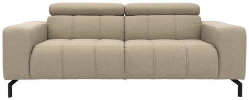 2-sitzer-sofa Cunelli Schlammfarben Webstoff - Schlammfarben/Schwarz, Design, Textil (208/79/104cm) - MID.YOU