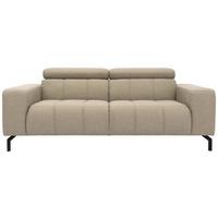 2-sitzer-sofa Cunelli Schlammfarben Webstoff - Schlammfarben/Schwarz, Design, Textil (208/79/104cm) - MID.YOU