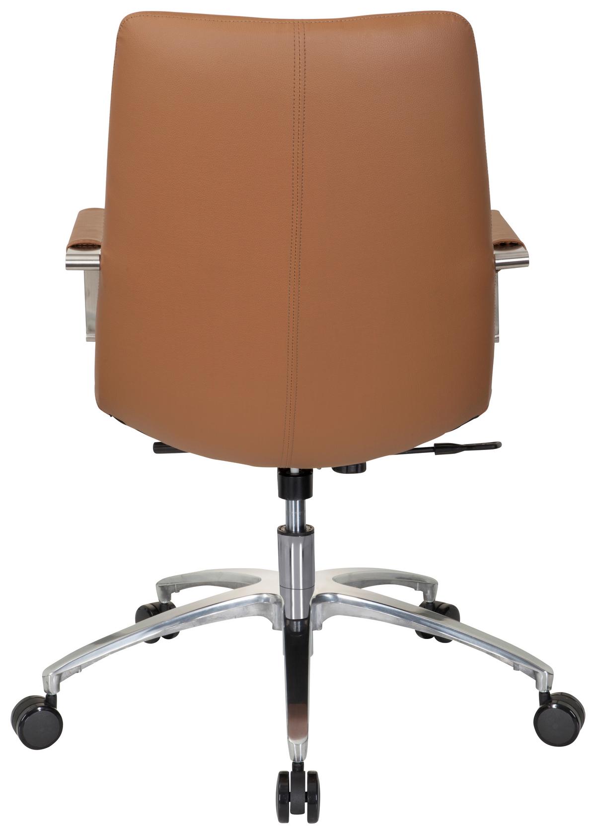 Drehstuhl Saranto Ii Lederlook Braun Bis 110kg - Braun, MODERN, Kunststoff/Textil (56/101/73cm) - MID.YOU