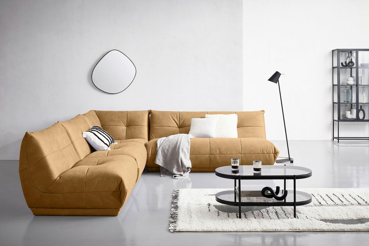 Sofaelement Giselle C-modul Hellbraun B: 105 Cm - Hellbraun, Trend, Textil (105/80/105cm) - Livetastic