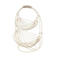 Mísa na ovoce DIRK - šedá, Moderní, kov (35/27/43cm) - Mömax