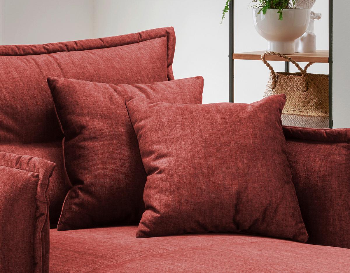 Xxl-sessel Lava Koralle B: 111 Cm - Koralle/Schwarz, MODERN, Textil (111/101/167cm) - Livetastic