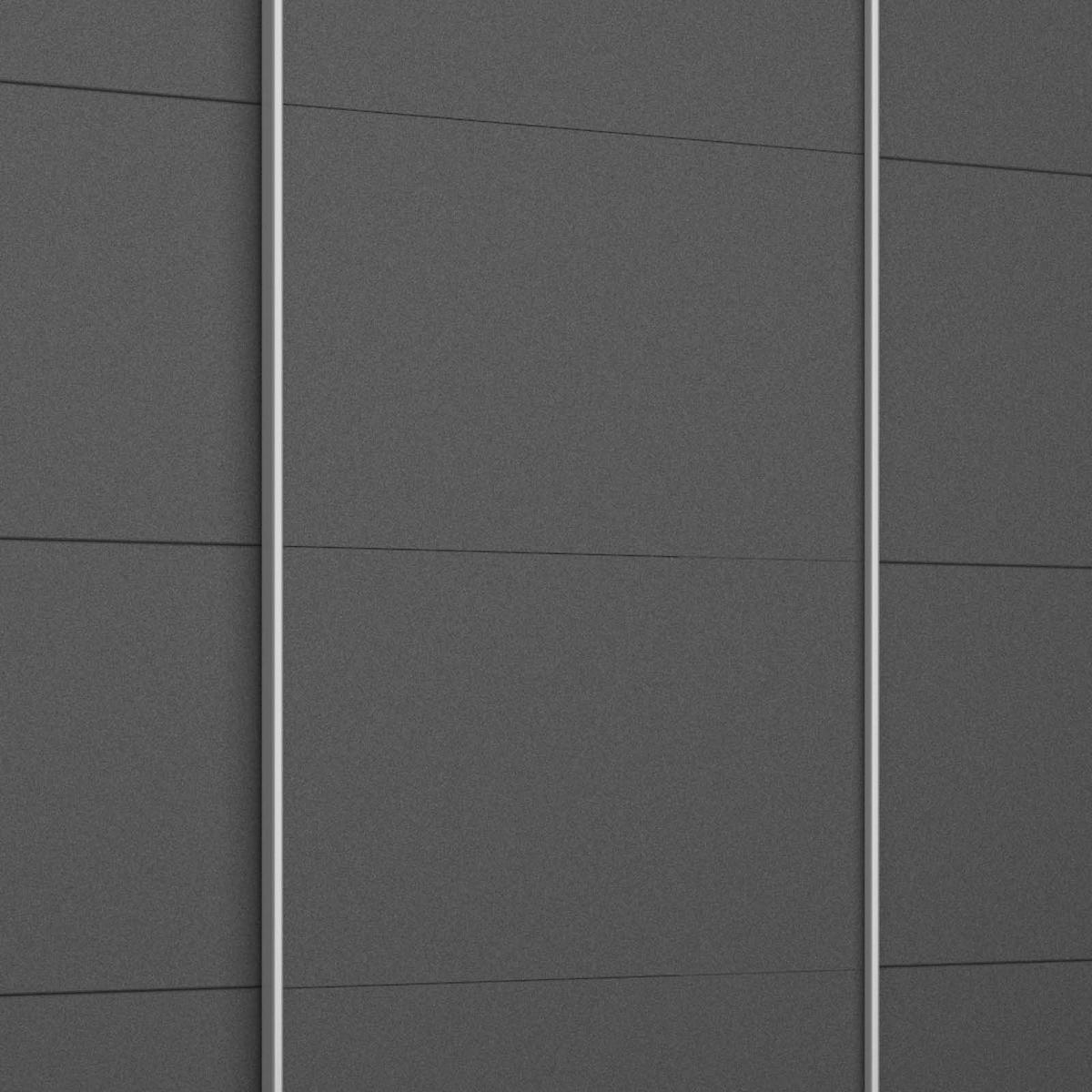 Schwebetürenschrank 271cm Belluno, Grau Metallic - Grau, MODERN, Holzwerkstoff (271/210/62cm) - Rauch Möbel