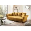 Bigsofa Pera, Goldfarben B: 242 cm - Chromfarben/Goldfarben, MODERN, Textil (242/71/90/131cm) - Livetastic