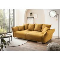 Bigsofa Pera, Goldfarben B: 242 cm - Chromfarben/Goldfarben, MODERN, Textil (242/71/90/131cm) - Livetastic