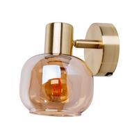 Wandstrahler Libby - Messingfarben, Design, Glas/Metall (16cm) - Näve