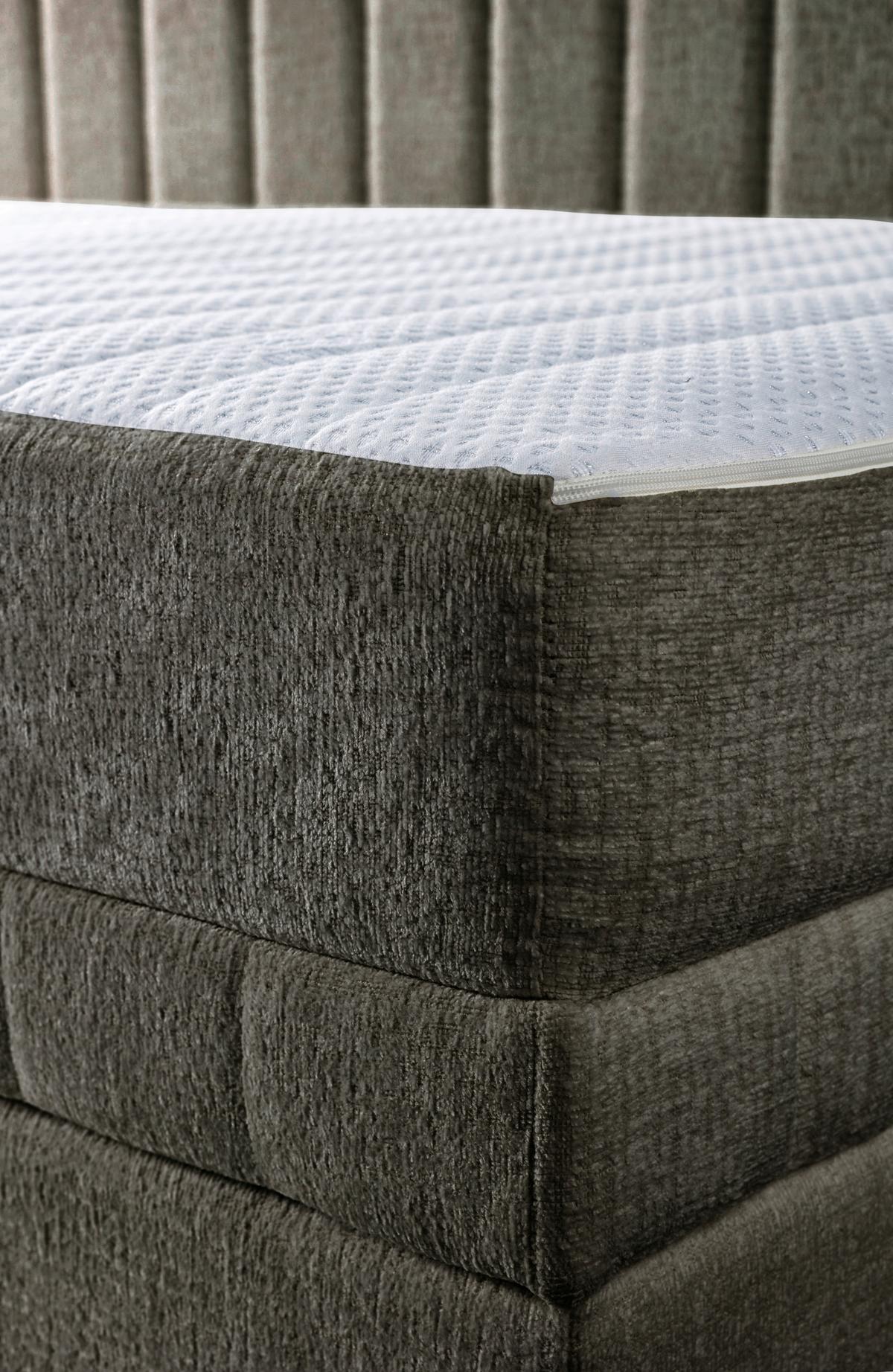 Schlafsofa Roma, Grau B: 212 Cm - Schwarz/Grau, Design, Holz/Holzwerkstoff (212/83/99cm) - MID.YOU