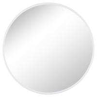 Spiegel Round I Weiß Ø 22,50 cm - Weiß, Trend, Glas (22,5/22,5/9cm)