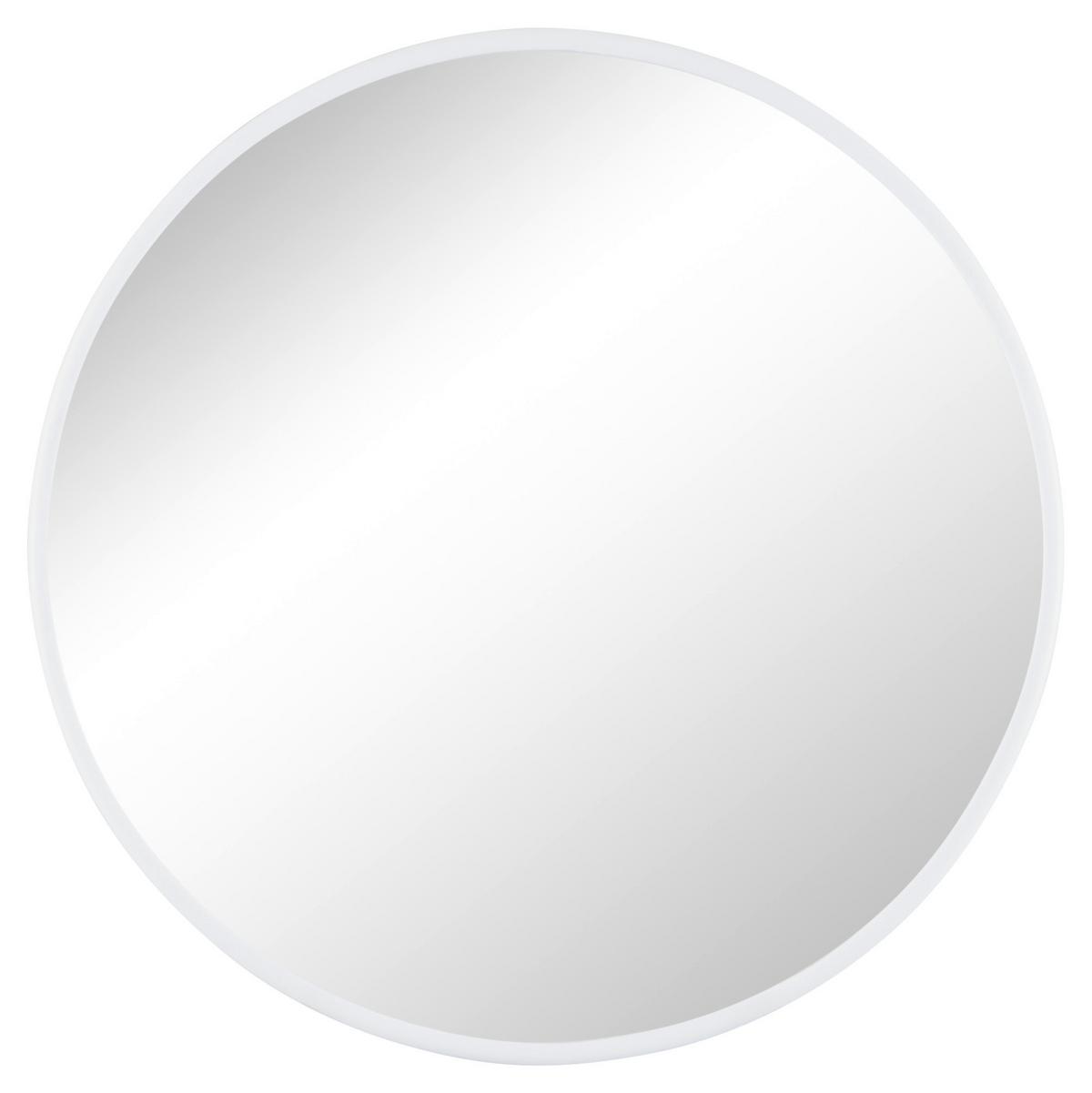 Spiegel Round I Weiß Ø 22,50 cm - Weiß, Trend, Glas (22,5/22,5/9cm)