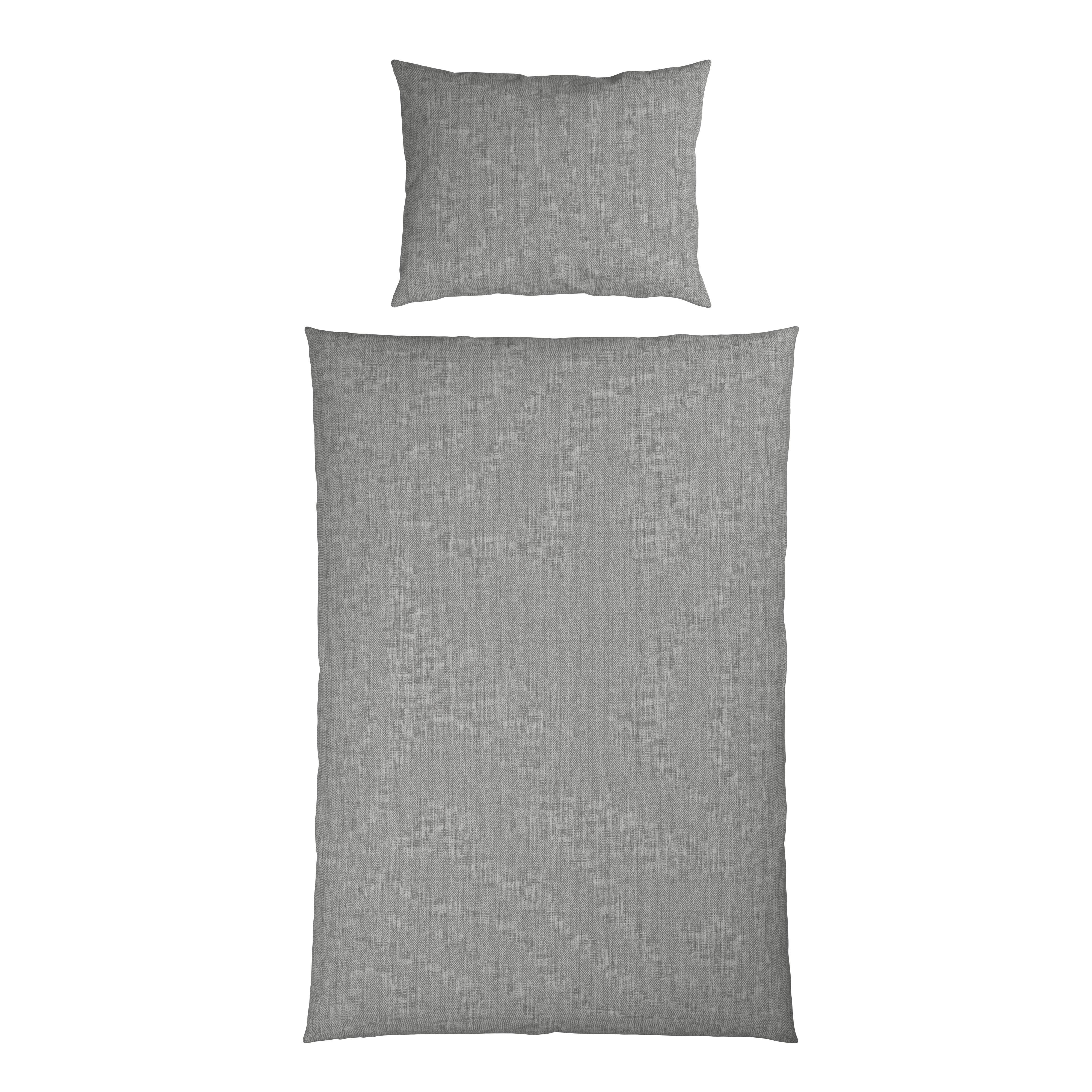 Bettwäsche Toronto - Silberfarben, MODERN, Textil - Luca Bessoni