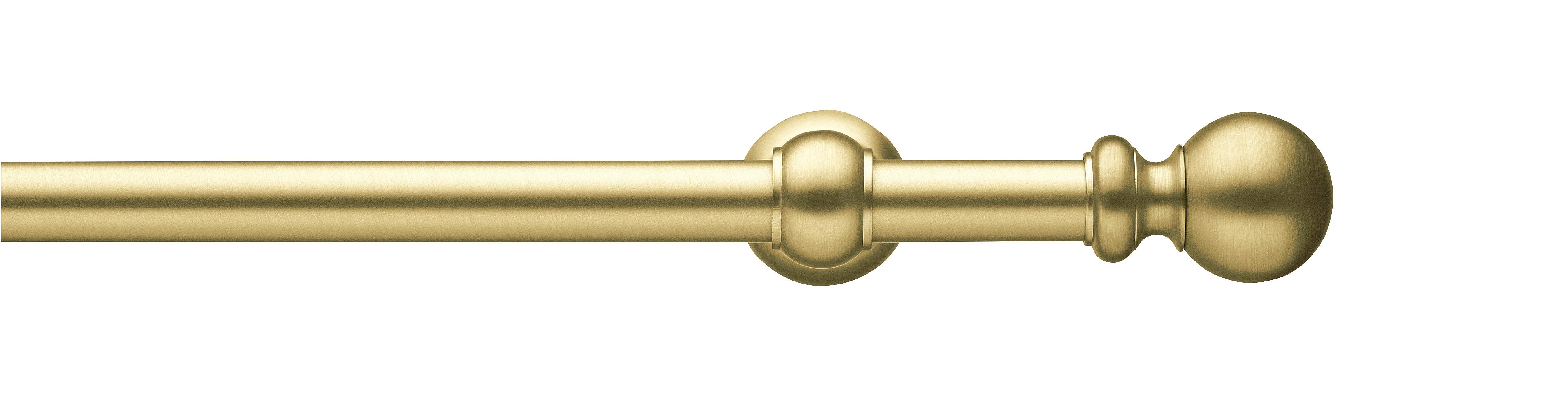 Vorhangstange Messingfarben L: 240 cm - Messingfarben, KONVENTIONELL, Metall (240cm)