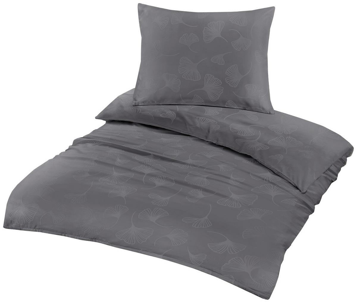 Bettwäsche Ronia - Anthrazit, MODERN, Textil - Luca Bessoni