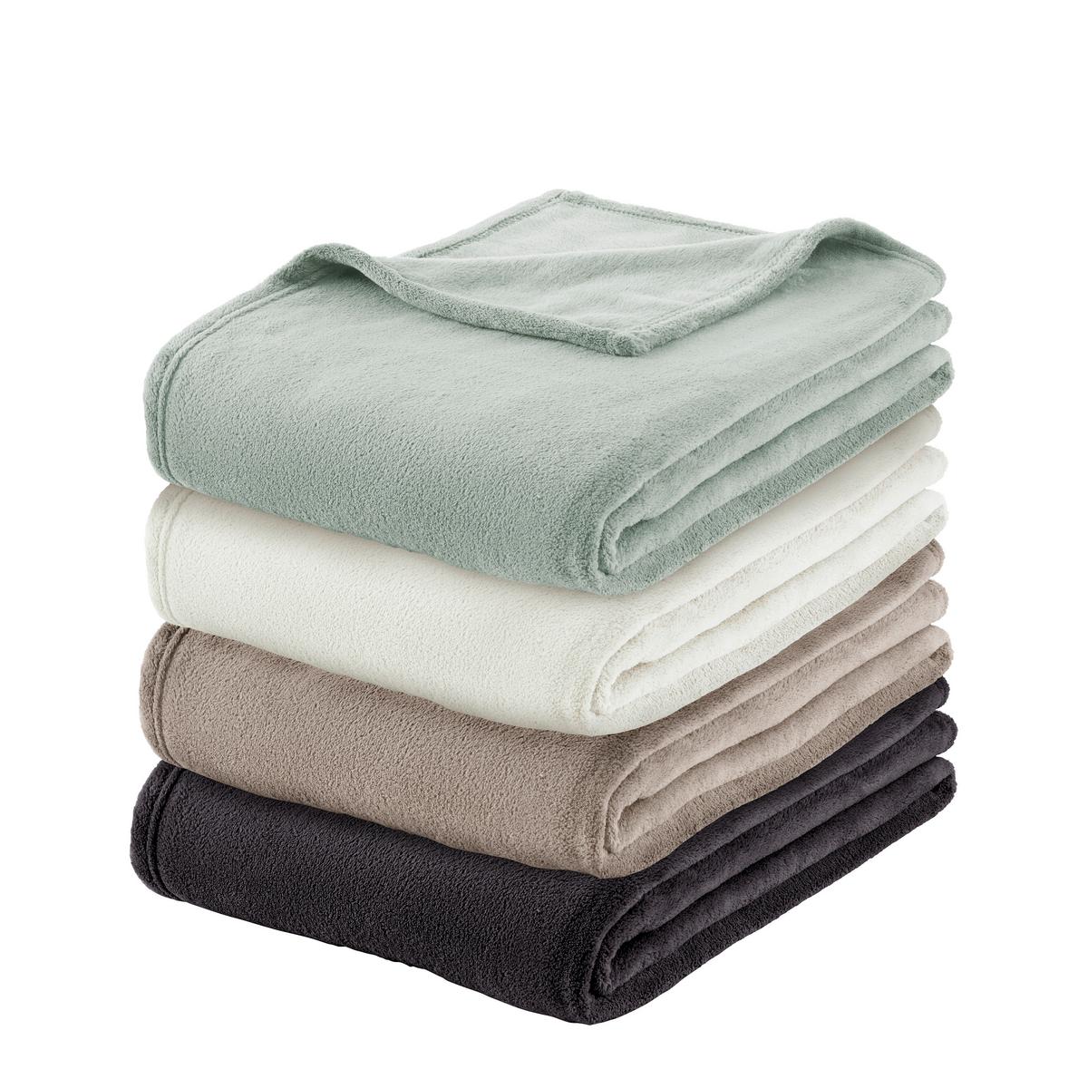 Měkká deka Kuschelix, 140/200cm, zelená - šalvějově zelená, textil (140/200cm) - Modern Living