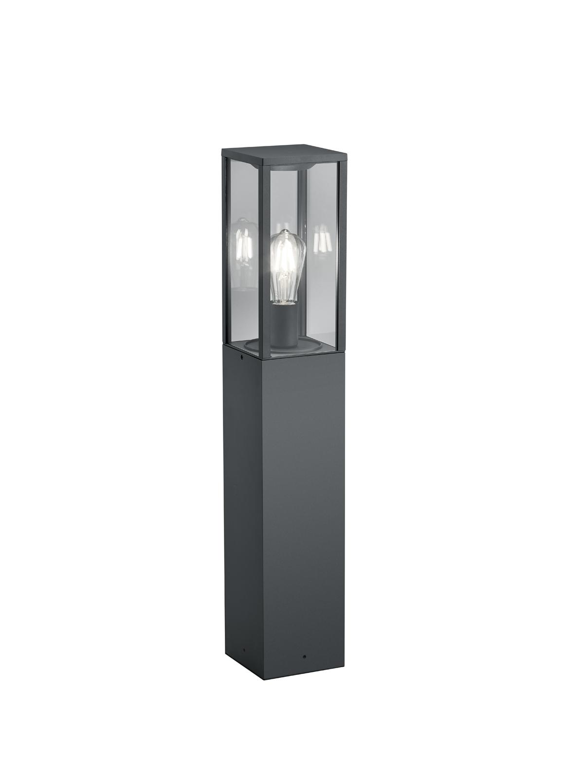 Wegeleuchte 401860142 Garonne - Anthrazit, Trend, Glas/Metall (14/14/80cm) - Trio Leuchten