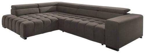 Eckschlafsofa Elias Neu Braun S: 201 cm - Schwarz/Braun, Design, Textil (201/307cm) - Livetastic