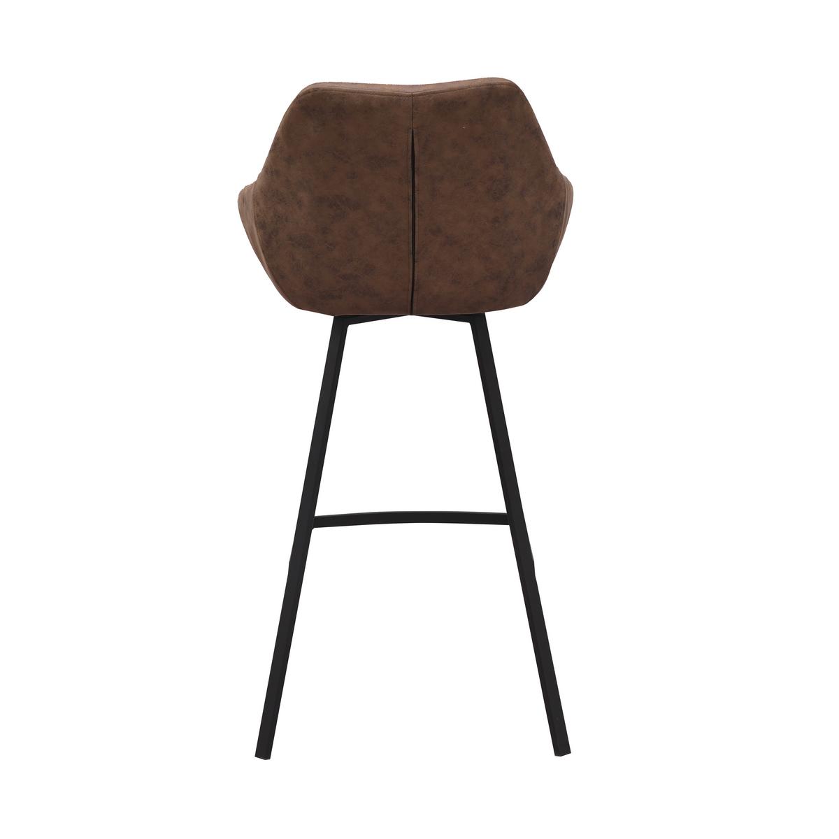 Barhocker-Set Casper Grün B: 55 cm - Schwarz/Grün, MODERN, Textil/Metall (55/109/57cm) - MID.YOU