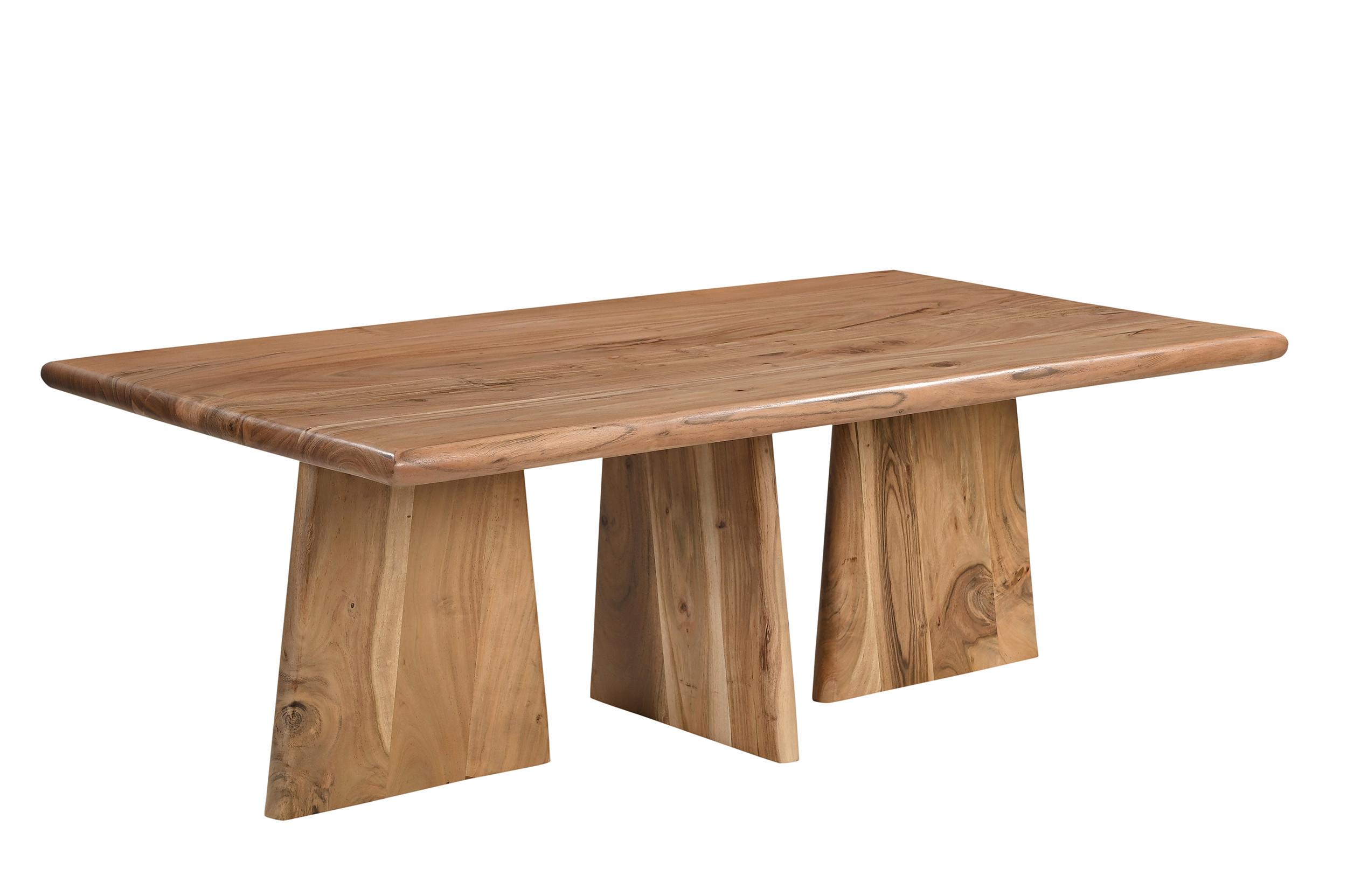 COUCHTISCH Akazie Natur B: 130cm - Naturfarben, Design, Holz (130/70/45cm) - MID.YOU