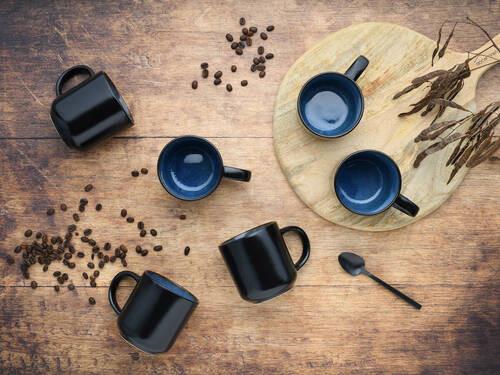 Kaffeebecherset 21552 Nordic Fjord Blue - Blau, ROMANTIK / LANDHAUS, Keramik - Creatable