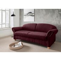 2,5-sitzer Torello Bordeaux B: 198cm - Wildeiche/Bordeaux, KONVENTIONELL, Textil (198/84/80cm) - Livetastic