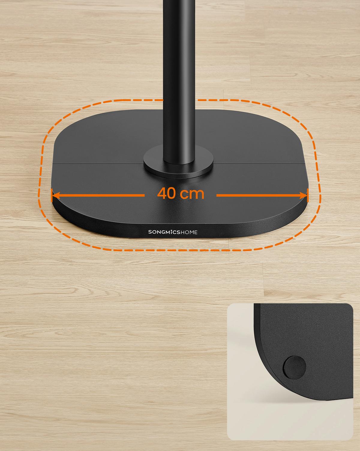 Kleiderständer Schwarz B: 40cm - Schwarz, Basics, Holzwerkstoff/Metall (40/175,3/40cm)