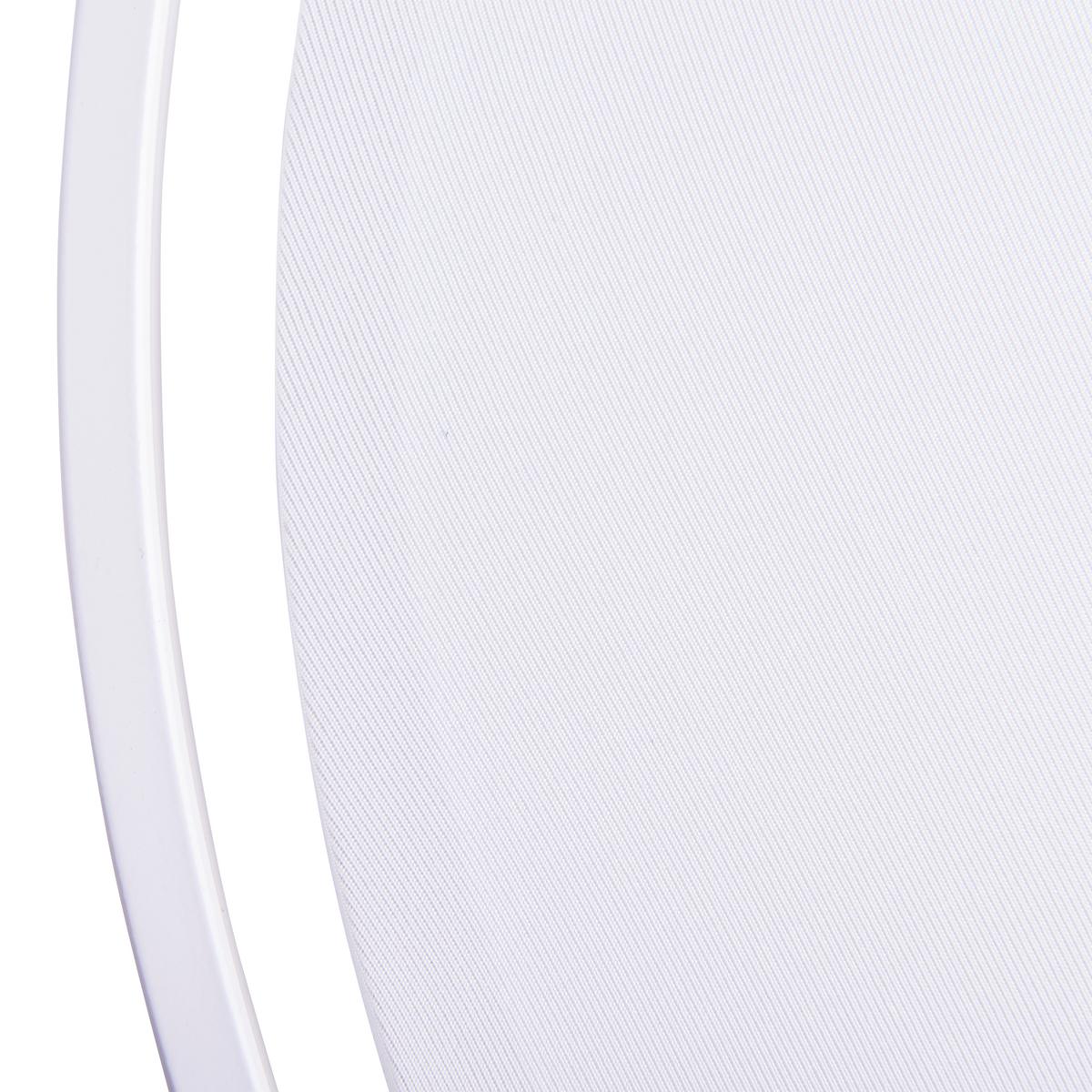 LED-Stehlampe Munega Weiß Rund - Weiß, Design, Kunststoff/Textil (41/156cm) - Näve