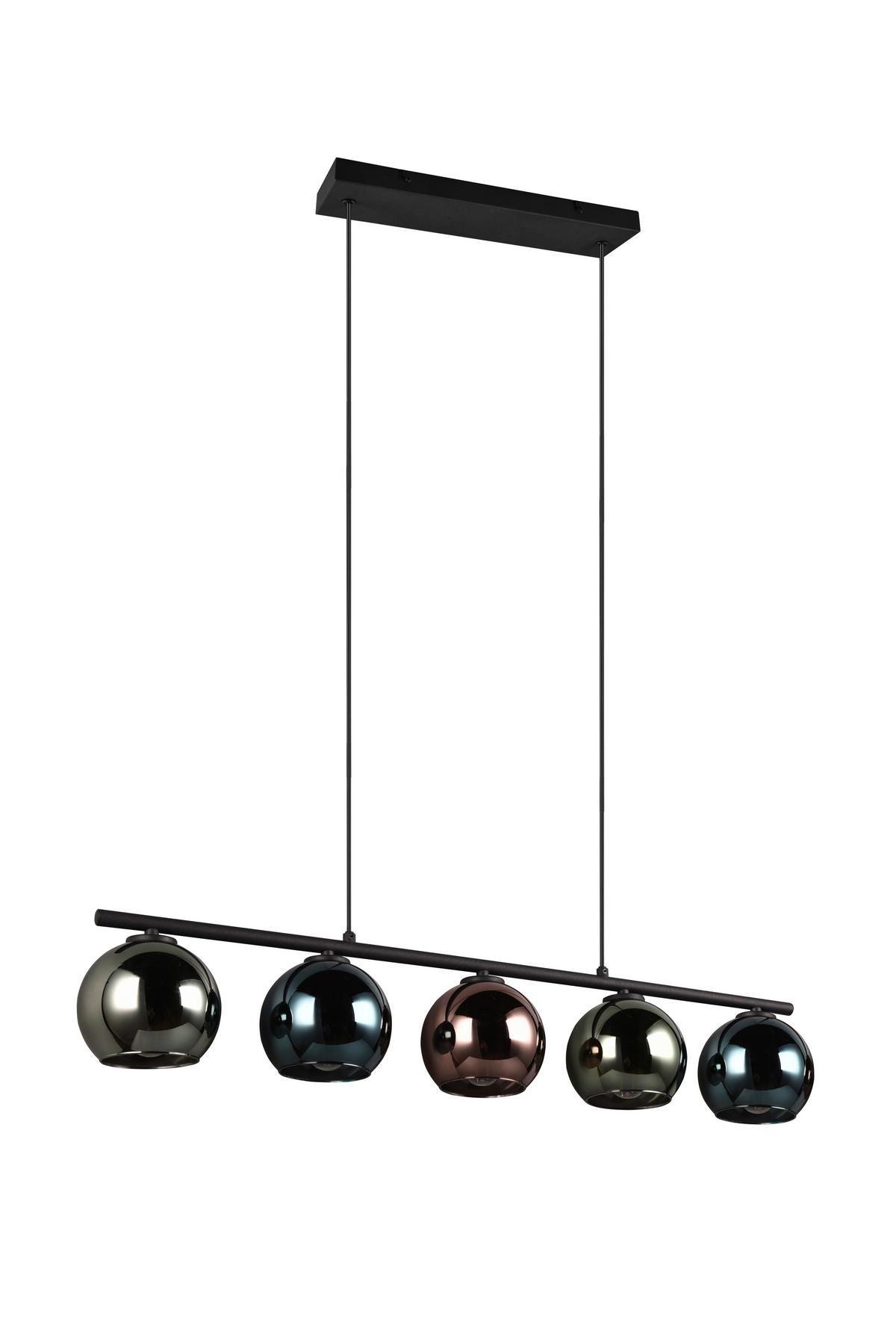 Pendelleuchte R31305017 Sheldon - Blau/Multicolor, Design, Glas/Metall (83/13/150cm)