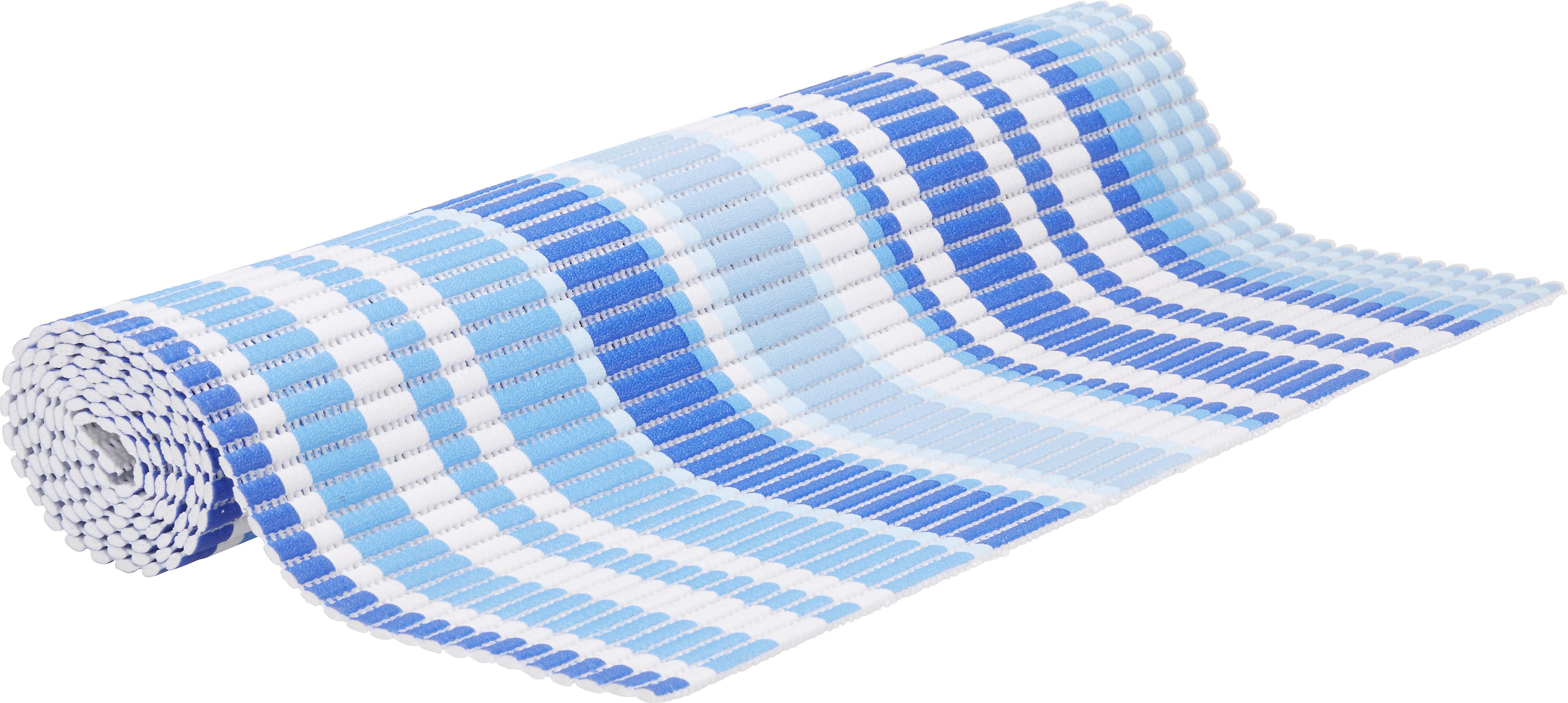 PODLOŽKA PROTI KĹZANIU STRIPE - hnedá/modrá, textil (65/180cm) - Modern Living