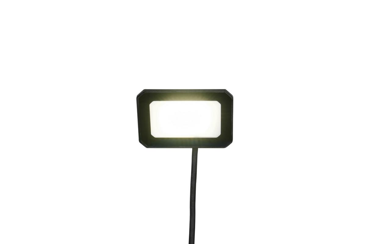 AUßENWANDLEUCHTE 4000K, kaltweiß - Schwarz/Grau, Design, Glas/Metall (8,5/12/8,5cm)