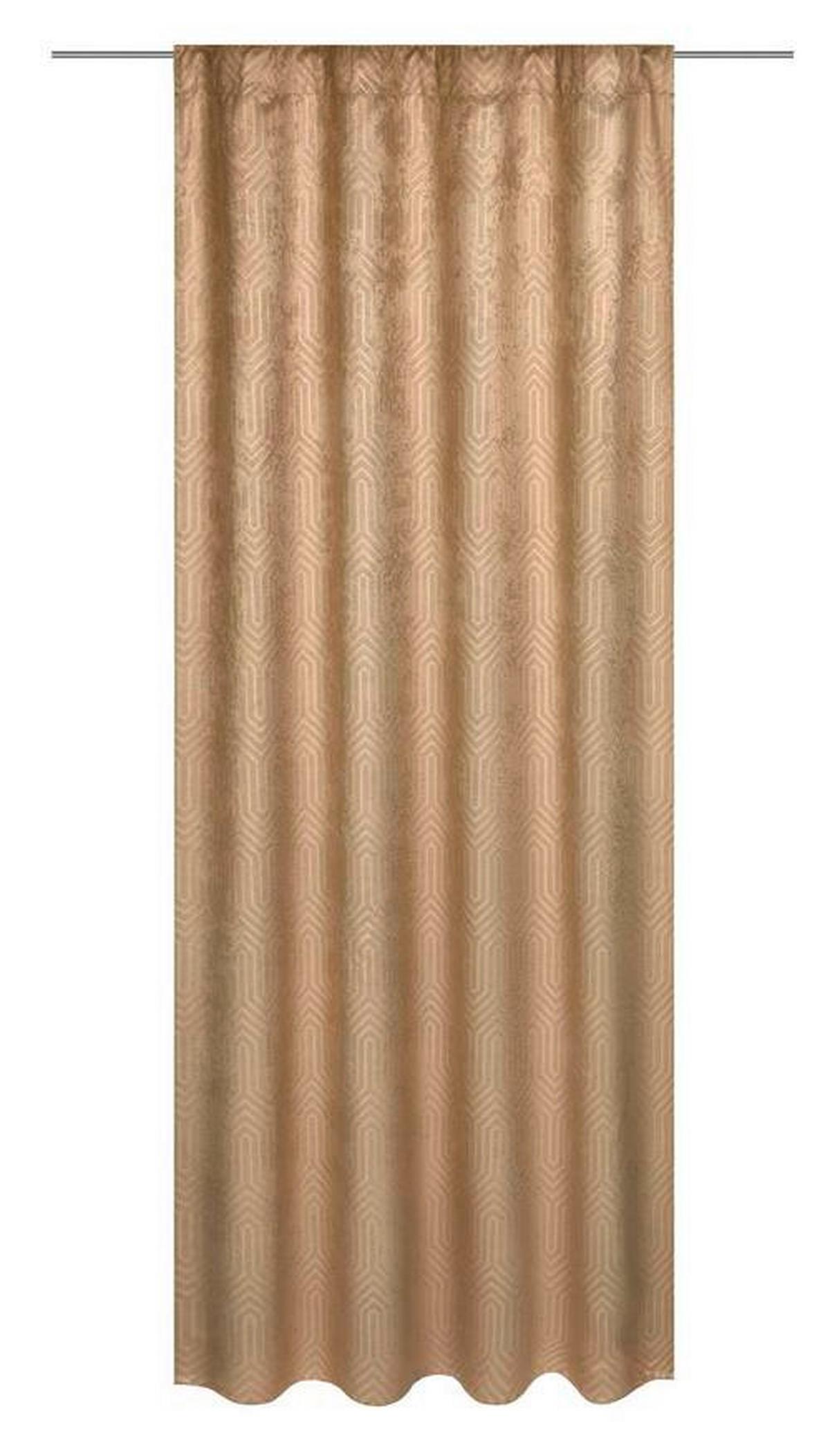 Vorhang mit Schlaufen und Band Bianca 140x245 cm Beige - Beige, ROMANTIK / LANDHAUS, Textil (140/245cm) - James Wood