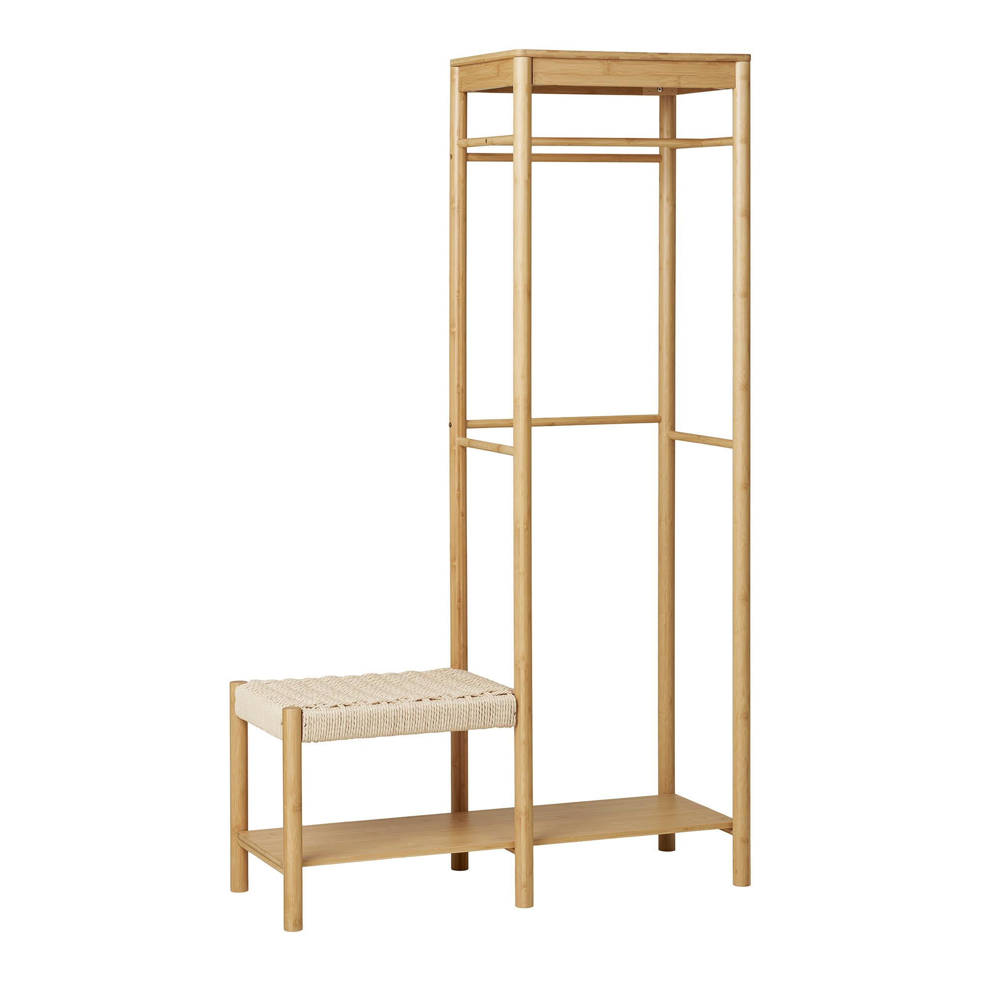 KLEIDERSTANGE Ember Naturfarben B: 95cm - Naturfarben, Design, Holz (95/165/36cm) - MID.YOU