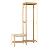 KLEIDERSTANGE Ember Naturfarben B: 95cm - Naturfarben, Design, Holz (95/165/36cm) - MID.YOU