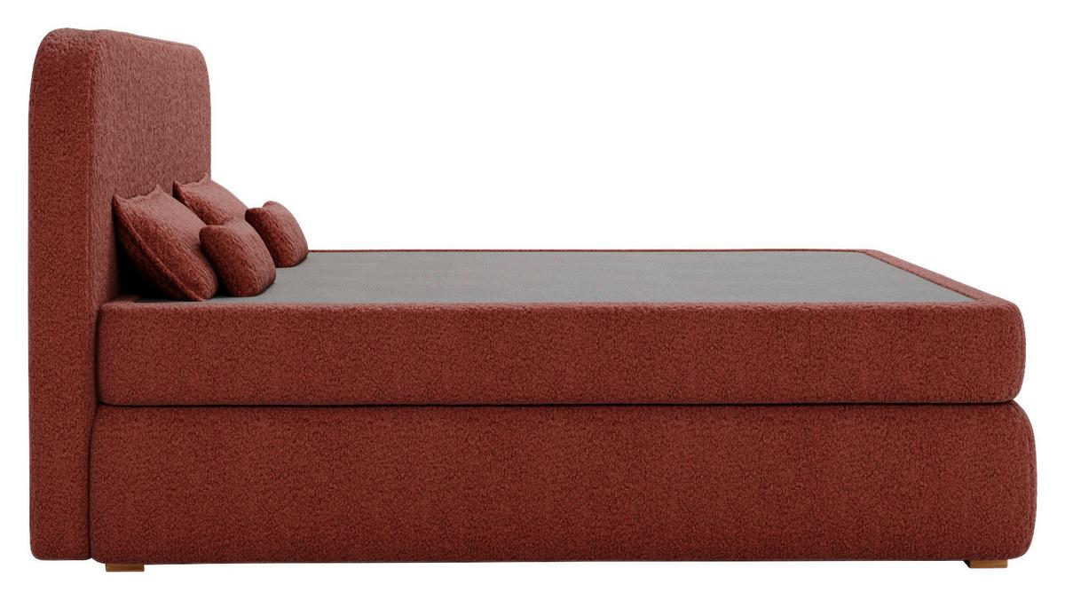 Boxspringbett Isla Rostbraun - Rostfarben/Buchefarben, Basics, Holz/Holzwerkstoff (180/200cm) - Livetastic